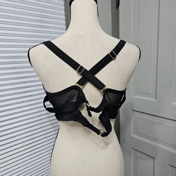 Swimsuits for All Swim Sexy Floral Print Mesh Bikini - Picture 2 of 11